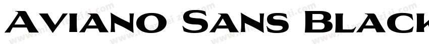 Aviano Sans Black Bl字体转换